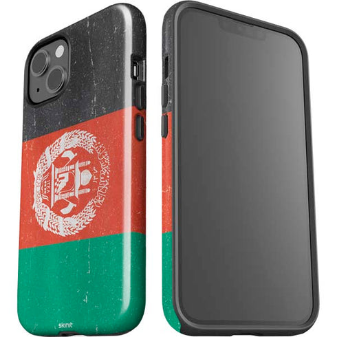 Afghanistan Flag Distressed iPhone 14 Plus Impact Case